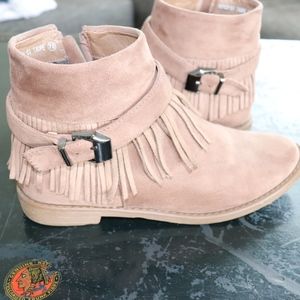Fringe booties